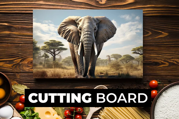 Elephant Cutting Board Sublimation