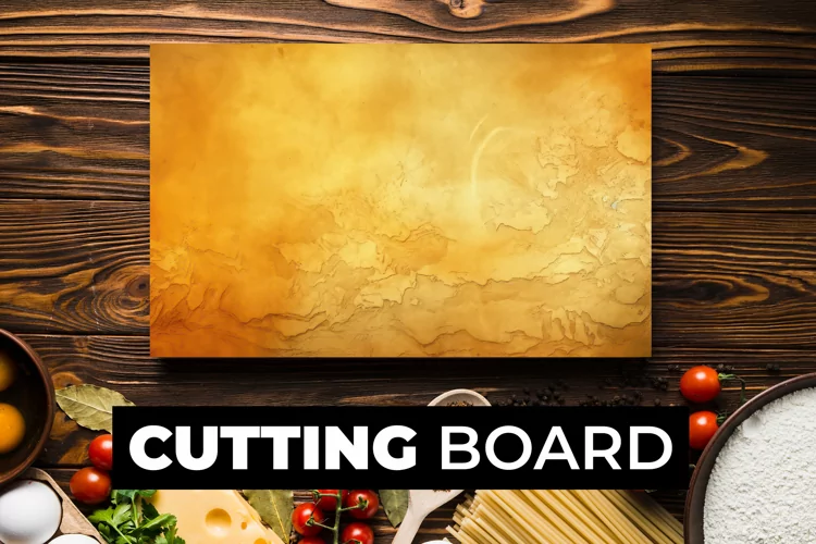 Orange Vintage Wall Cutting Board sublimation