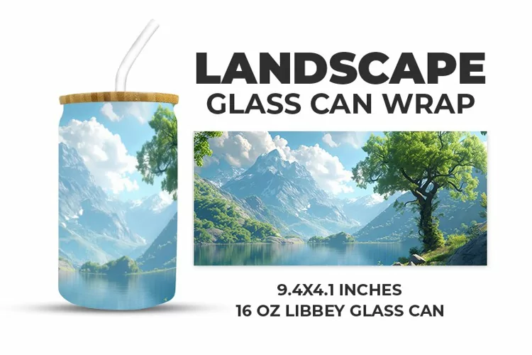 Landscape Glass Can Wrap