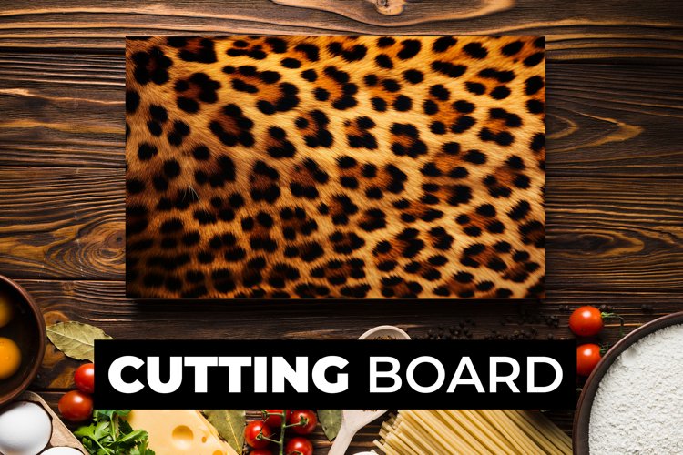 Leopard Pattern Cutting Board Sublimation