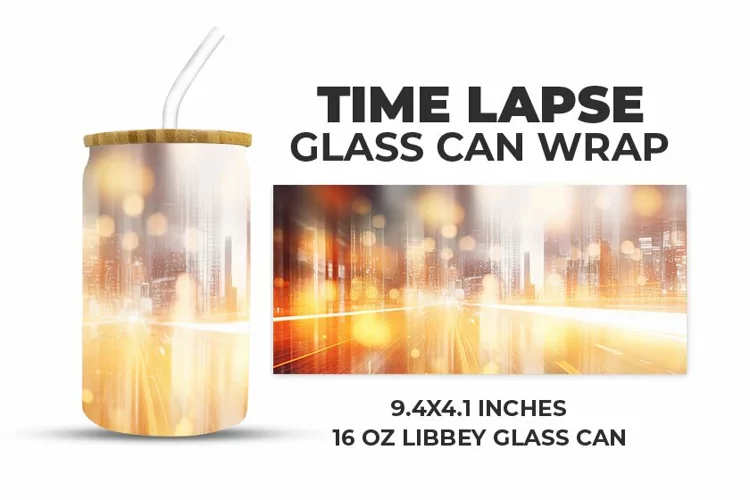 Time Lapse Glass Can Wrap