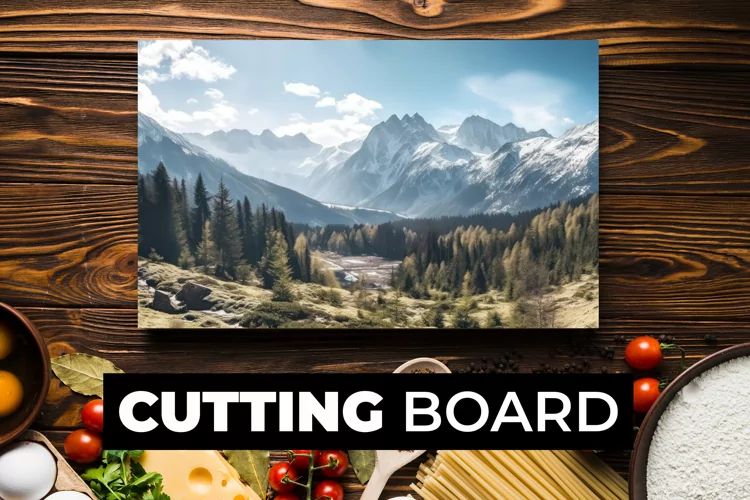 Landscape Cutting Board sublimation