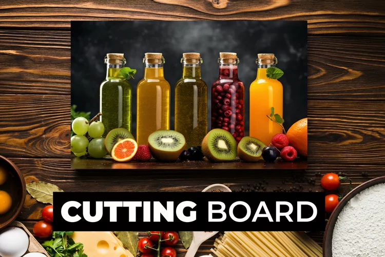 Fruit Juices Cutting Board sublimation