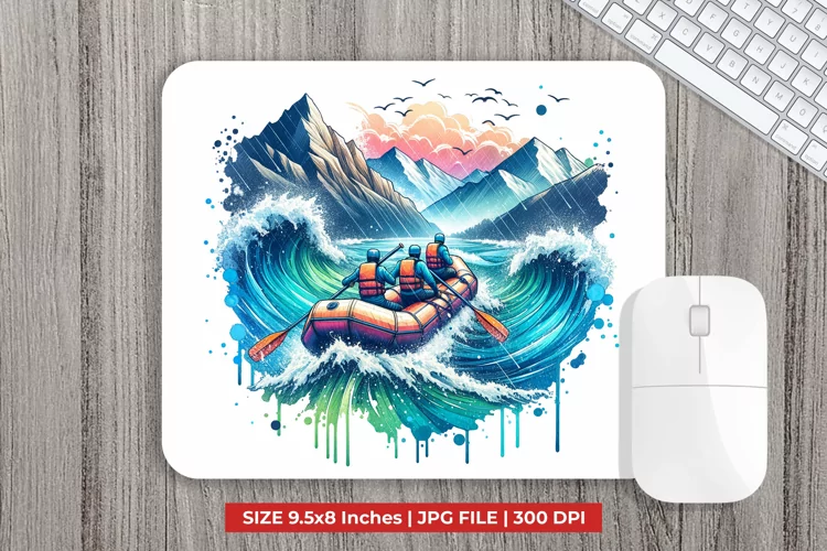 Rafting Mouse Pad Sublimation