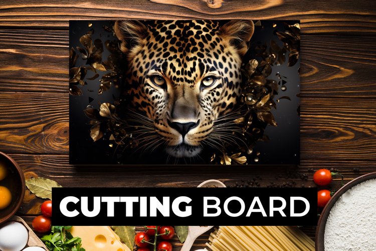 Leopard Cutting Board Sublimation example image 1