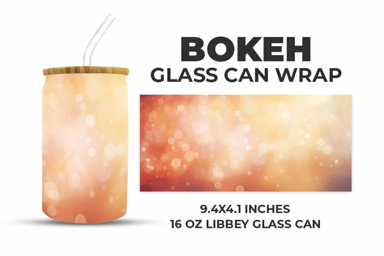 Bokeh Glass Can Wrap