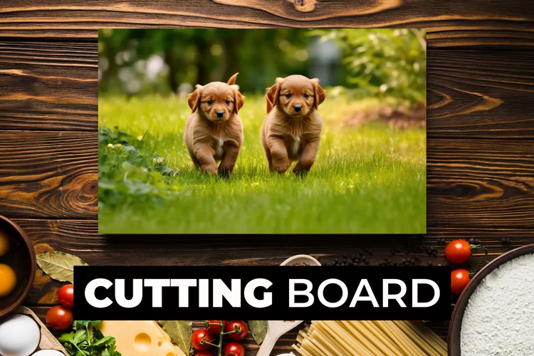 Cute Dogs Cutting Board sublimation
