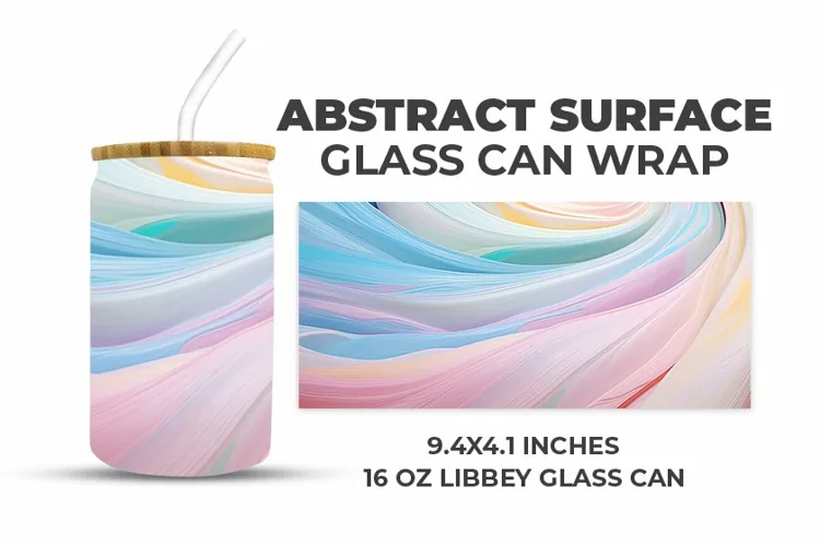 Abstract Surface Glass Can Wrap