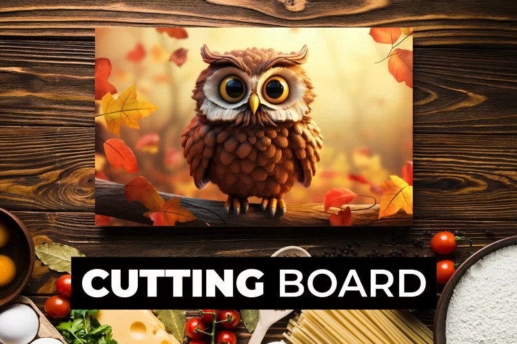 Owl Cutting Board Sublimation