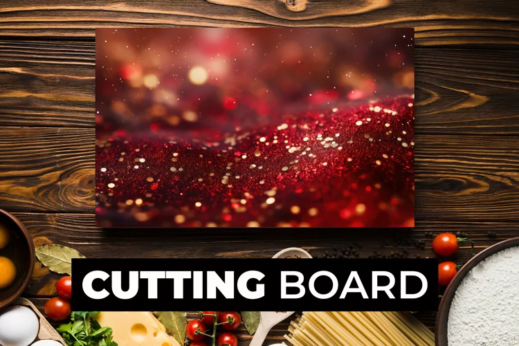 Glitter Cutting Board Sublimation