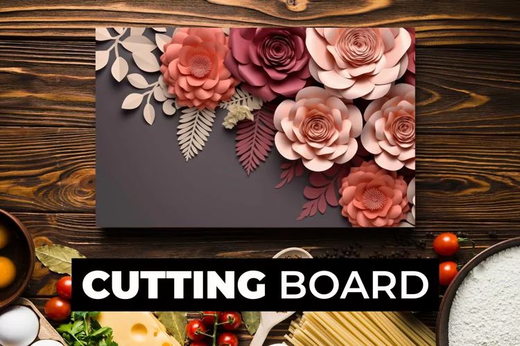 3D Flowers Cutting Board sublimation