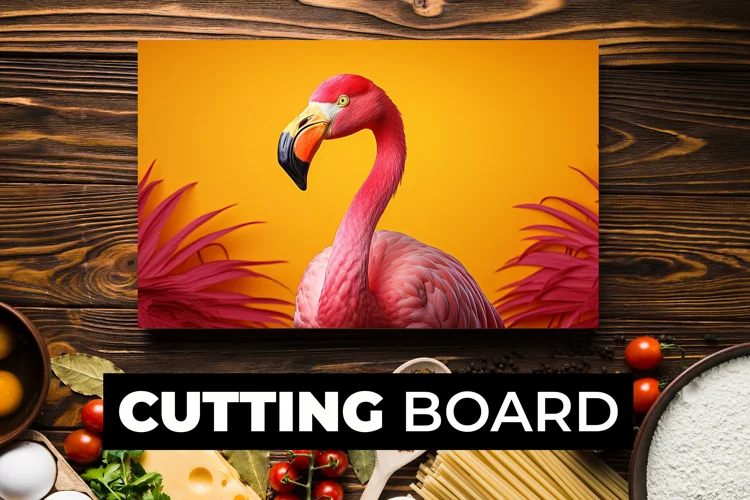 Flamingo Cutting Board Sublimation