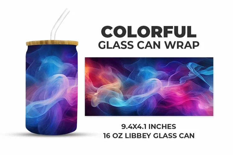 Colorful Glass Can Wrap