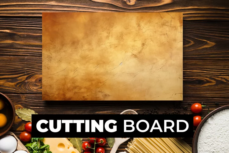 Orange Vintage Wall Cutting Board sublimation