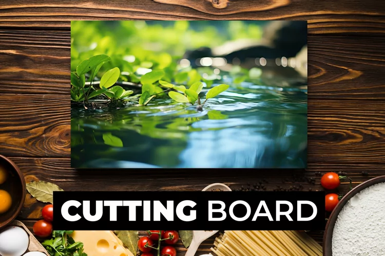 Green Leaves Cutting Board sublimation