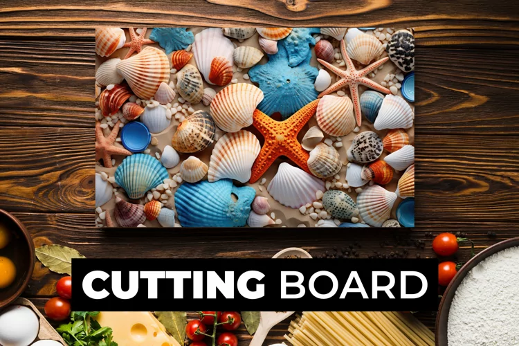 Seashell Cutting Board Sublimation