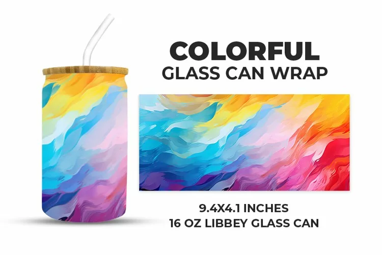 Colorful Glass Can Wrap