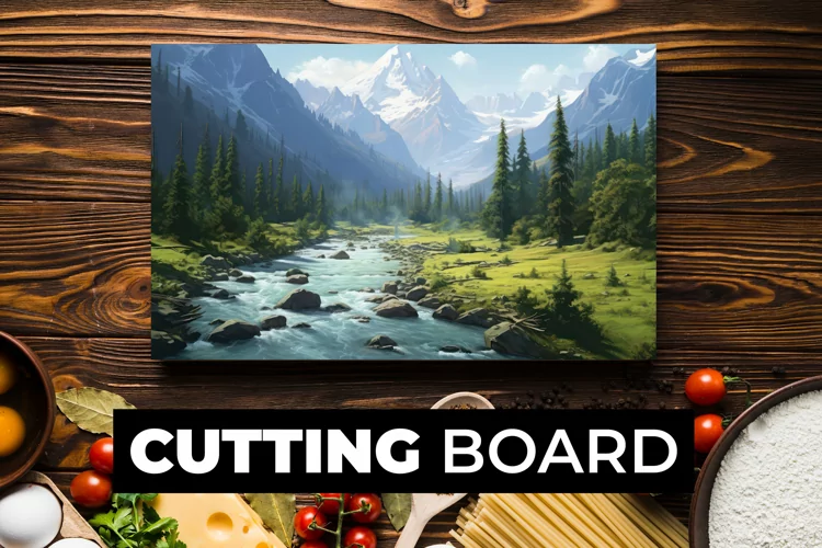 Landscape Cutting Board sublimation