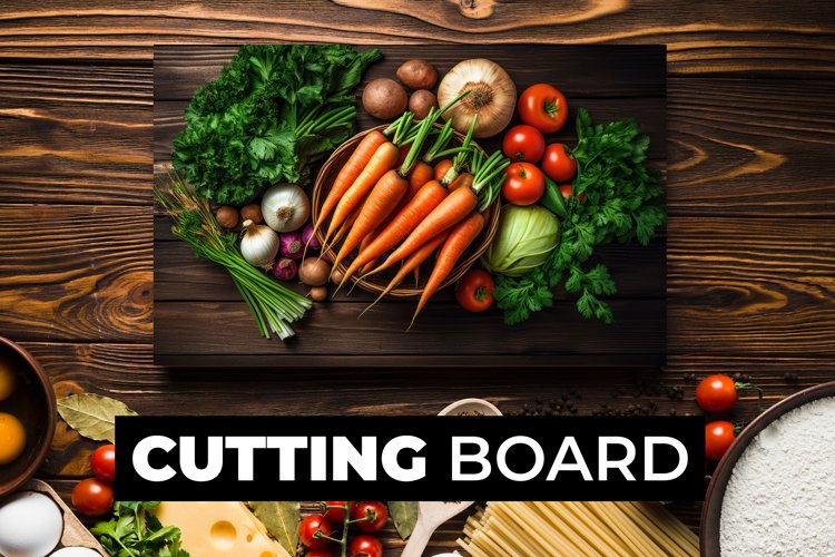 Vegetables Cutting Board sublimation example image 1
