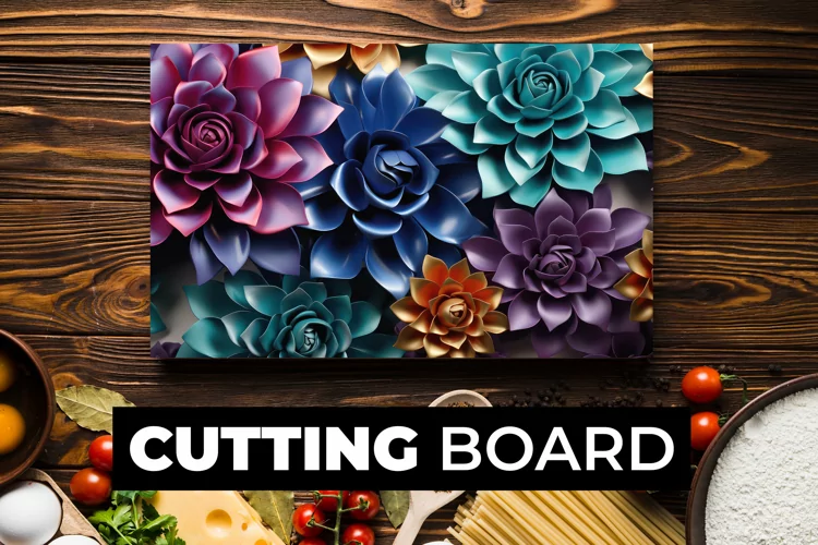 3D Flowers Cutting Board Sublimation