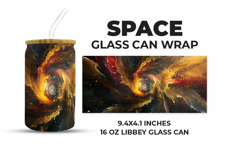Space Glass Can Wrap