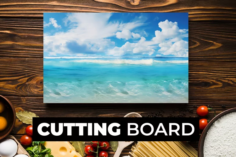 Ocean Cutting Board Sublimation