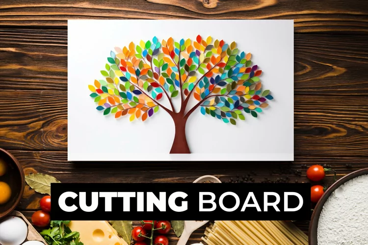 Colorful Tree Cutting Board Sublimation
