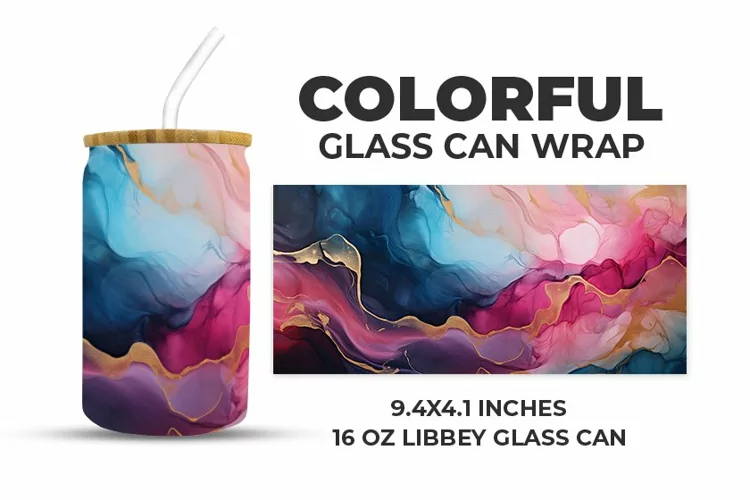 Colorful Glass Can Wrap