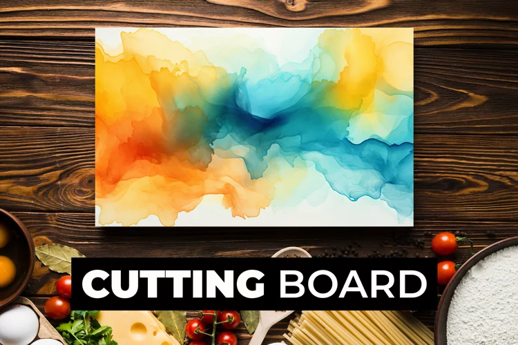 Watercolor Cutting Board Sublimation
