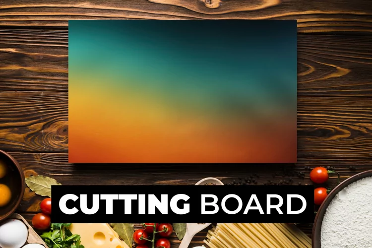Green And Orange Cutting Board Sublimation