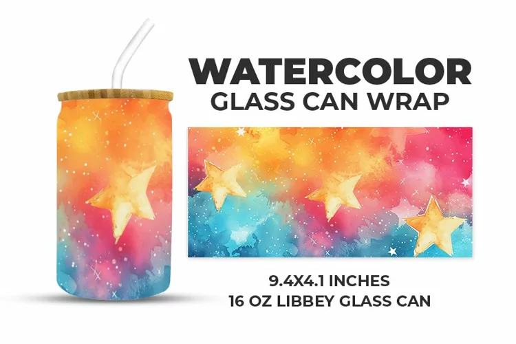 Colorful Glass Can Wrap