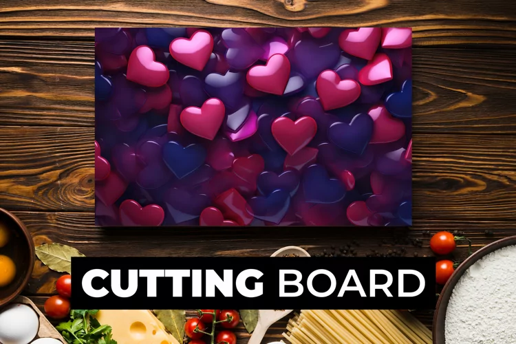 3D Heart Cutting Board Sublimation