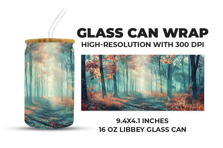 Nature Glass Can Wrap example image 1
