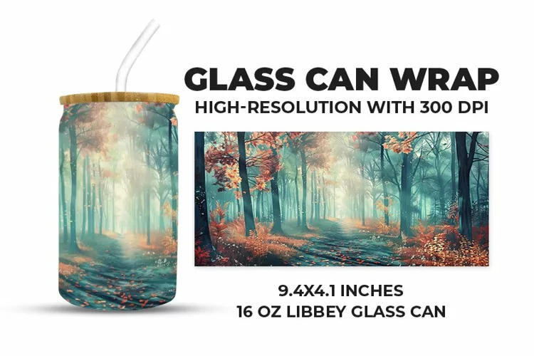 Nature Glass Can Wrap