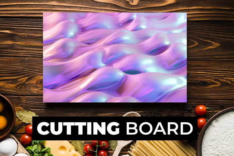 3D Purple Cutting Board Sublimation