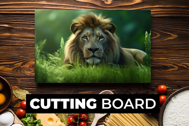 Lion Cutting Board sublimation