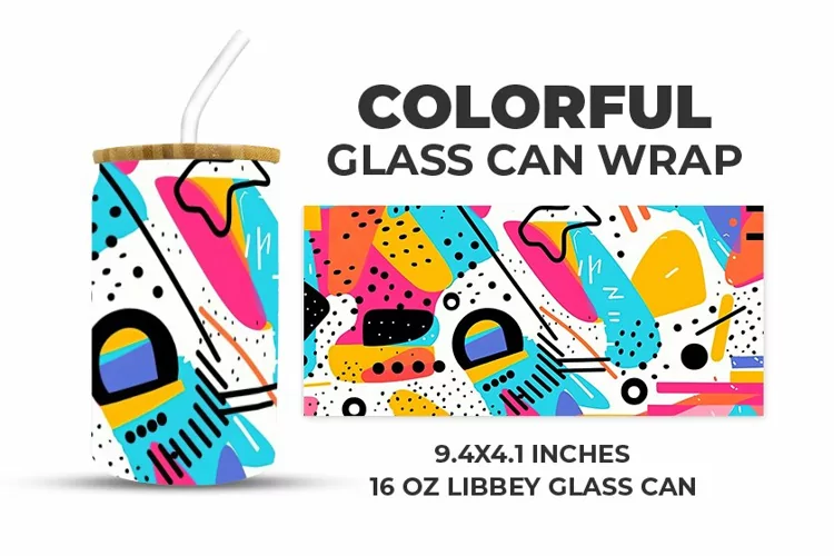 Colorful Glass Can Wrap
