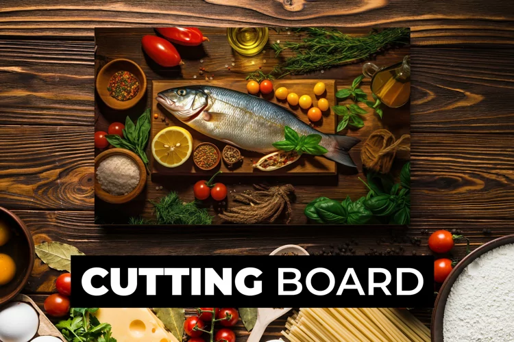 Fish Cutting Board sublimation