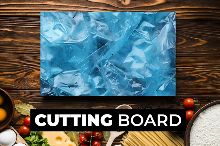 Transparent Blue Plastic Cutting Board Sublimation
