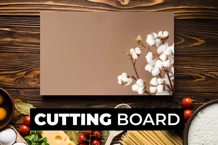 Cotton Flowers Cutting Board sublimation