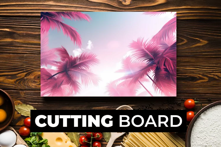 Pink Tree Cutting Board sublimation