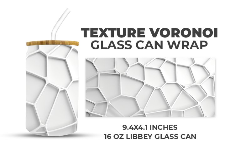 Texture Voronoi Glass Can Wrap example image 1