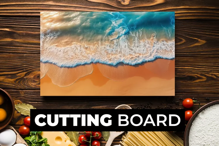 Beach Cutting Board sublimation
