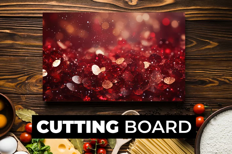 Glitter Cutting Board Sublimation