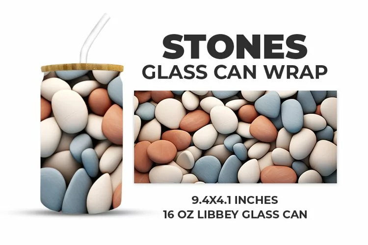Stones Glass Can Wrap