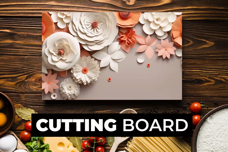 3D Flowers Cutting Board sublimation