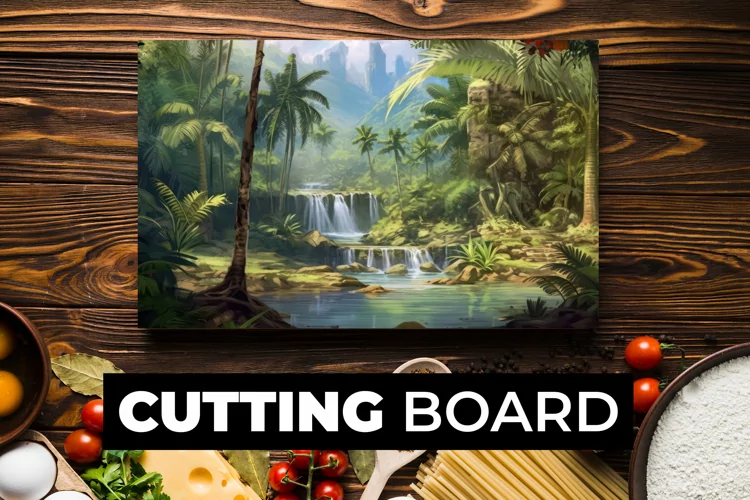Watercolor Nature Cutting Board Sublimation