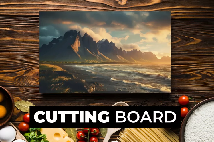 Landscape Cutting Board sublimation