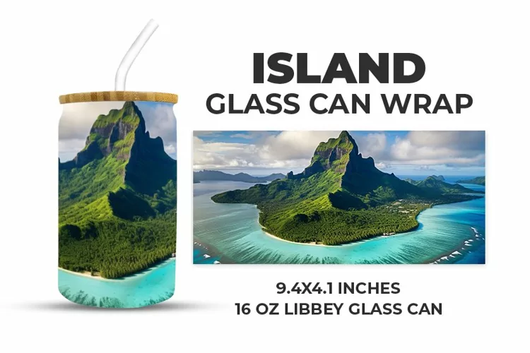 Island Glass Can Wrap