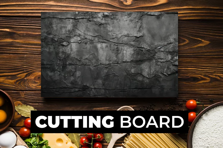 Dirty Black Cutting Board Sublimation